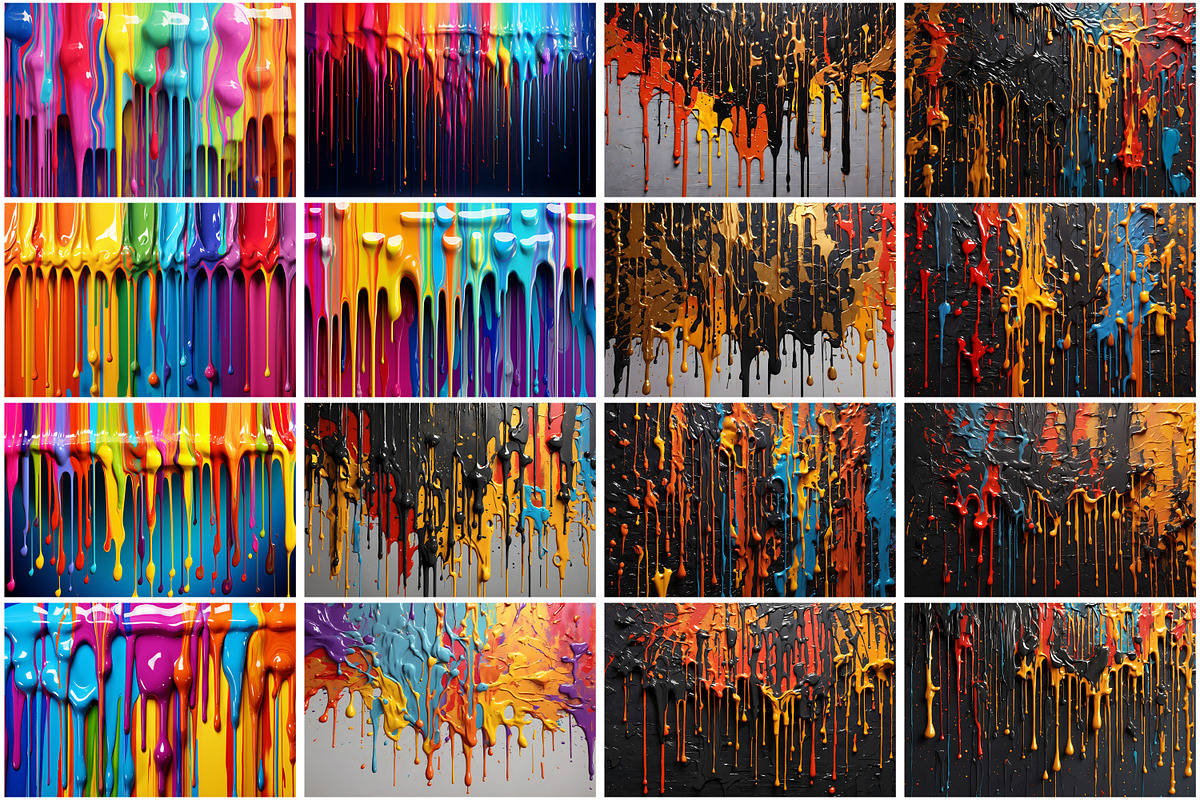 Dripping Ink Background, a Texture Graphic by Forhadx5 (Photo 5 of 5)