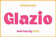 Glazio – Cute Bold Font, a Sans Serif Font by Craft Supply Co. (Thumbnail 1 of 8)