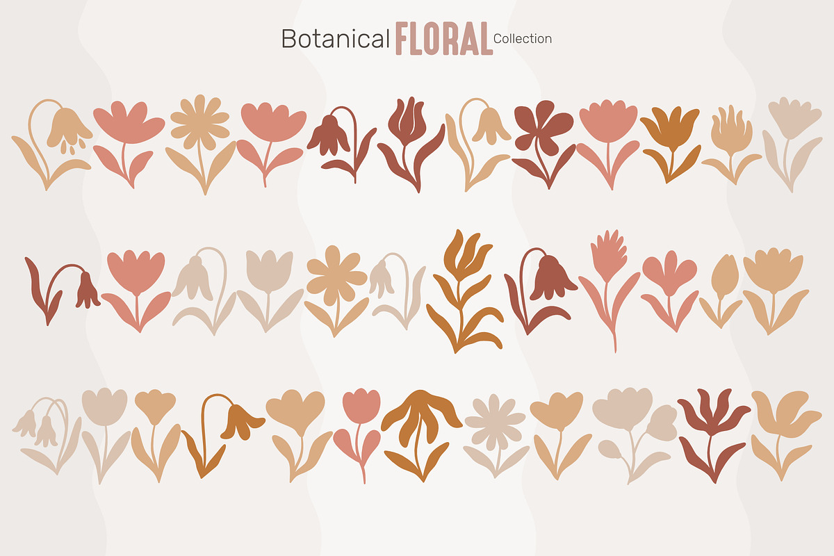 Botanical Floral Collection, an Object Graphic by moja doodle (Photo 5 of 11)