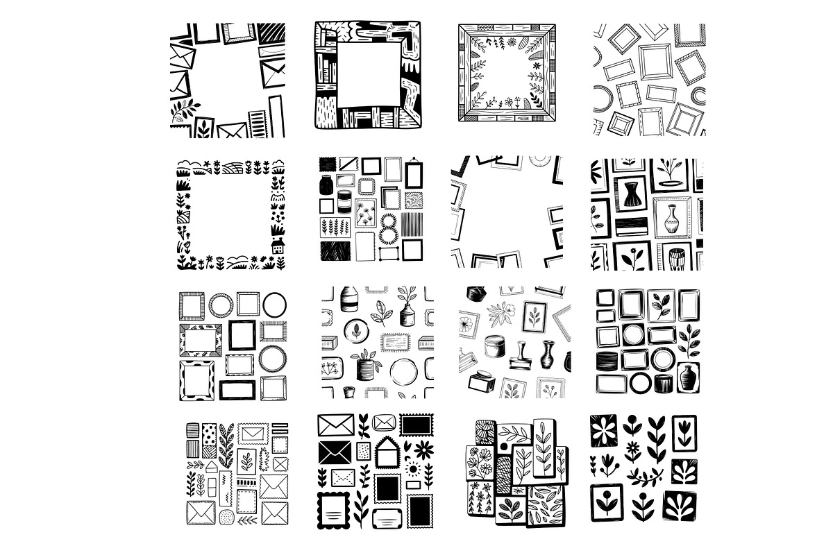 Doodle borders 28 svg items, a Background Graphic by SketchArtStudio (Photo 2 of 3)