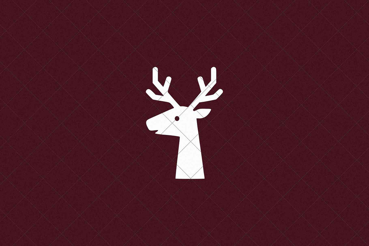 Minimalist Deer Icon Head, an Animal Illustration by Vectorium Studio (Photo 4 of 4)