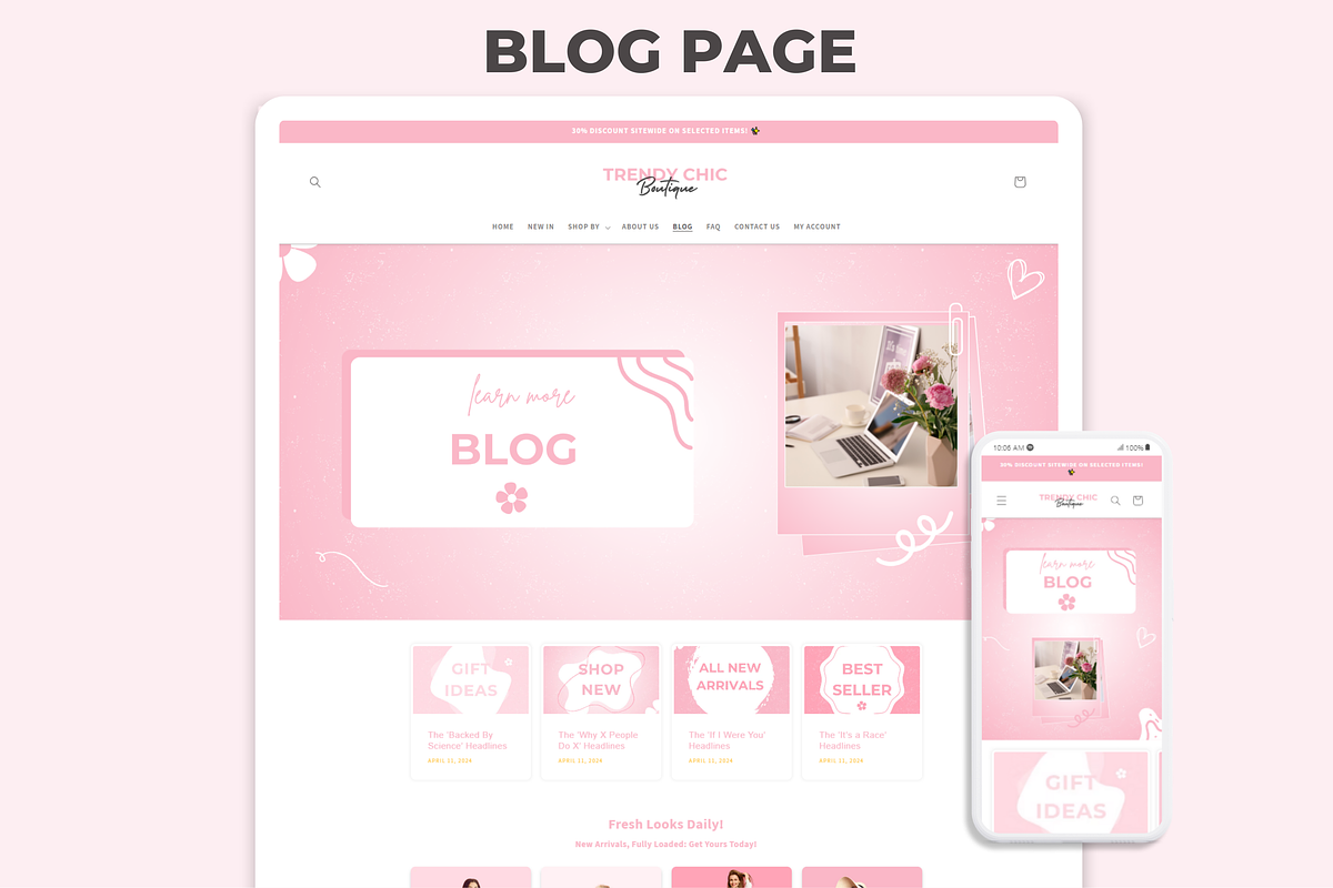 Shopify Theme Boutique TrendyChic, a Shopify Template by Websiteboy (Photo 3 of 11)