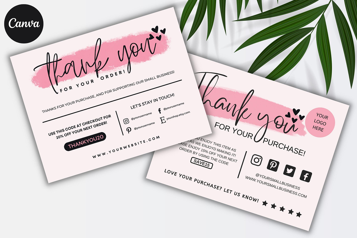 Thank You Card For Small Business, a Flyer Template by Oskar Wantopi (Photo 1 of 4)