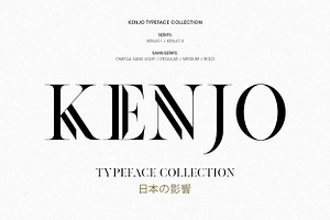 Kenjo Font Duo + Free Sans, a Sans Serif Font by Anthony James
