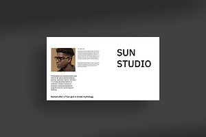 Sun Studio Portfolio Google Slides