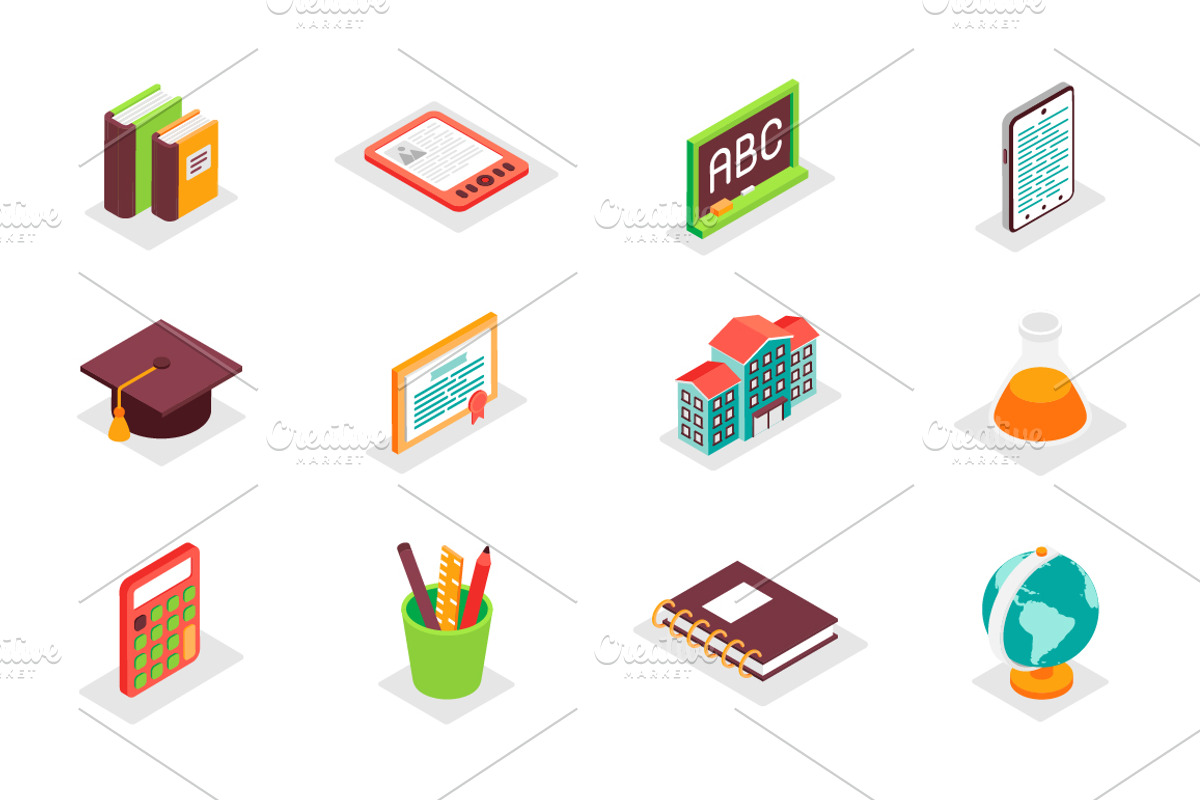 Isometric Icons Pack, a Duotone Icon by alexdndz (Photo 7 of 21)