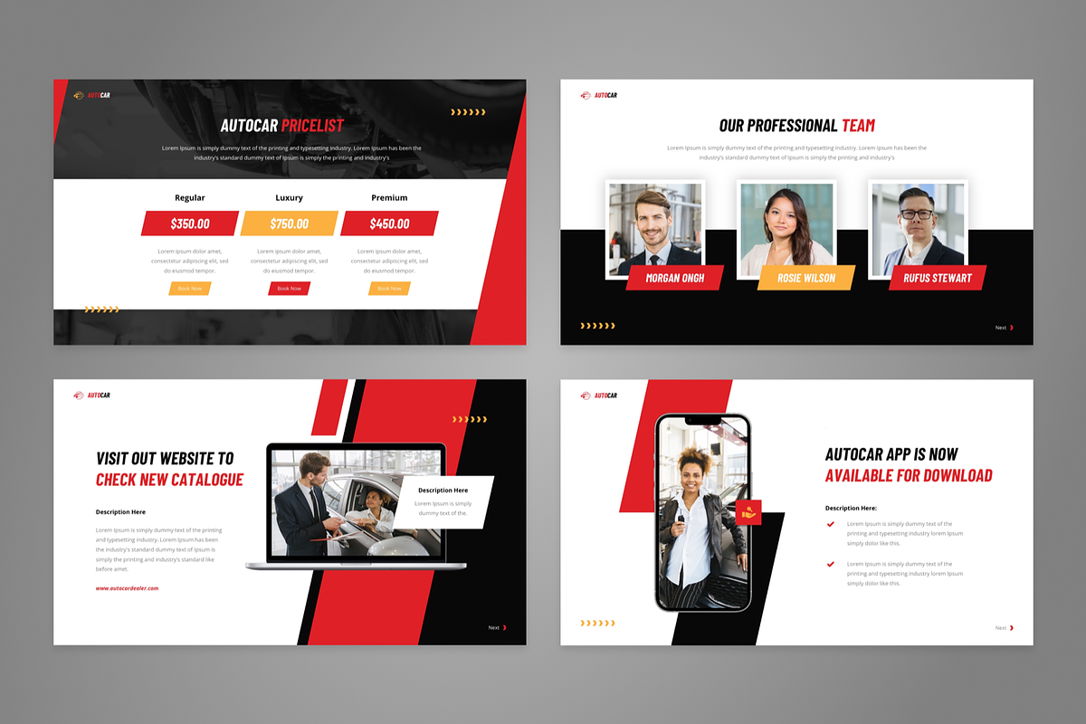 Autocar - Automotive Powerpoint, a Presentation Template by GraphauseProject (Photo 5 of 7)