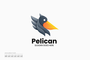 Pelican Gradient Colorful Logo, a Branding & Logo Template by Zeer Graphic