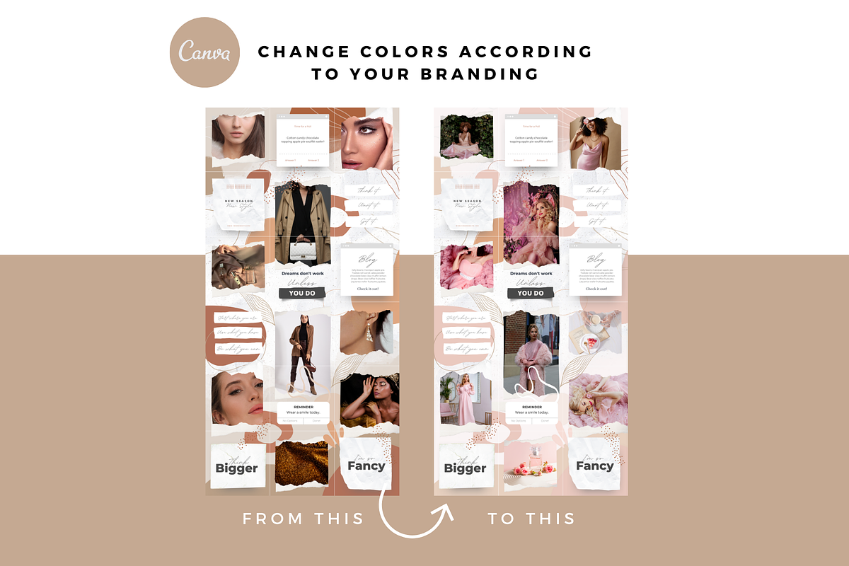 Glamour Instagram Puzzle Canva, a Templates & Theme by The Blog Creative (Photo 6 of 6)