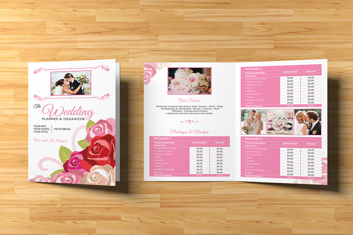 Wedding Planner Bi-Fold Brochure, a Brochure Template by Rimana_Templatehive (Photo 3 of 4)
