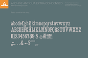 Archive Antiqua Extra Condesed, a Font by Archive Type Fonts (Thumbnail 3 of 3)