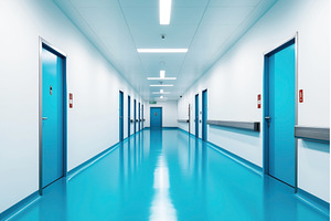 Bright, clean hallway in a modern, a Health & Medical Photo by Sergey Kotenev