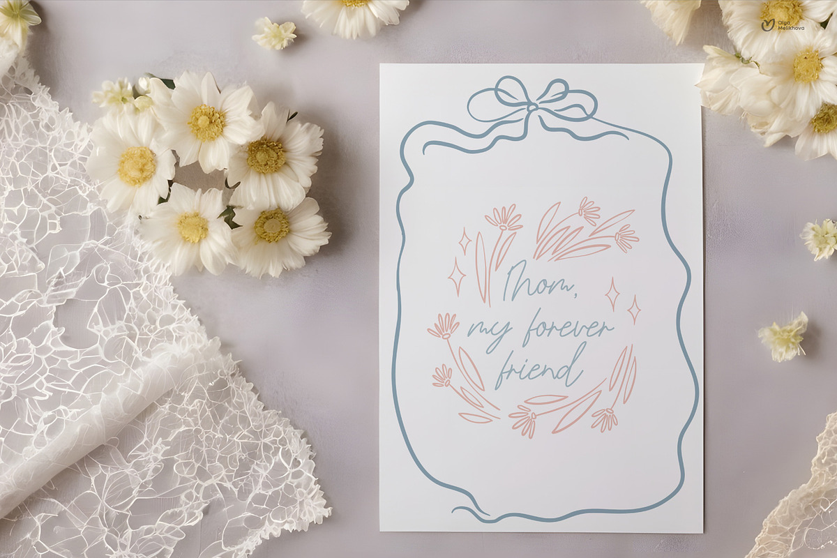 Mother's Day SVG Bundle, an Illustration by ollalya (Photo 5 of 9)