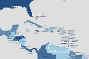 Pacific Centered World Map, a Work Illustration by Cartorical (Thumbnail 5 of 6)