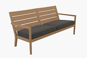 Regatta Sofa with Cushion, a Furniture 3D Model by Morne Studio (Thumbnail 2 of 6)