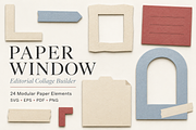 24 Paper Window Editorial Collage, an Object Graphic by Designs24hr (Thumbnail 1 of 6)