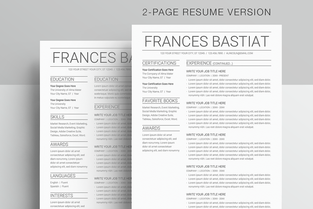 Google Docs Resume Template, a Resume Template by MioDocs (Photo 2 of 7)