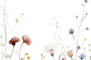 Phone wallpaper. Watercolor flowers, a Wallpaper Photo by Imaginarium