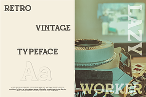 Lazy Worker - Modern Retro Serif