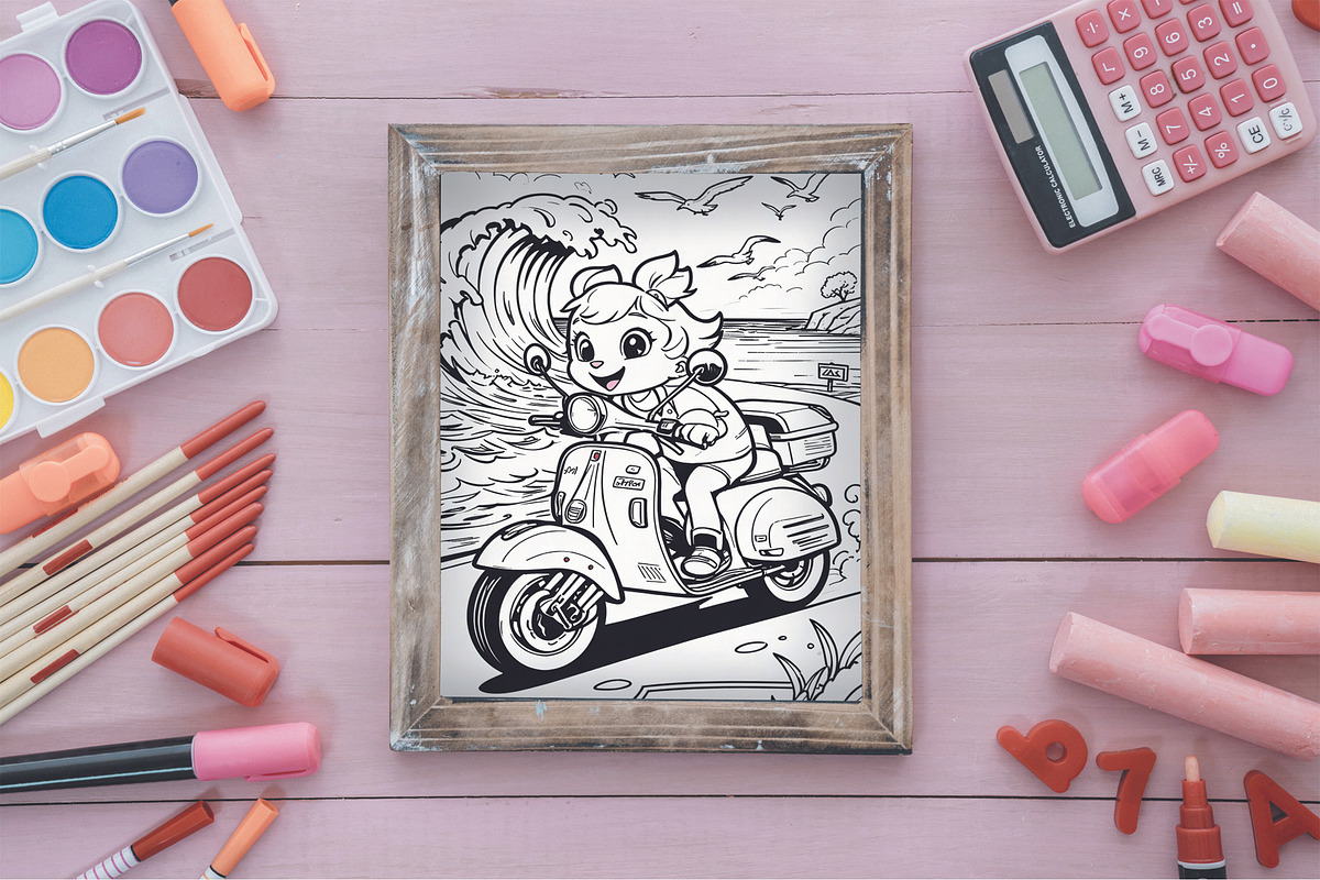 10 Coloring Page, an Education Illustration by Eka Design (Photo 4 of 4)