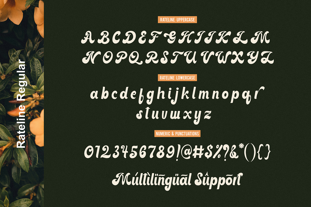 Rateline - Retro Script Font 2 Style, a Script Font by Essentials Studio (Photo 14 of 15)