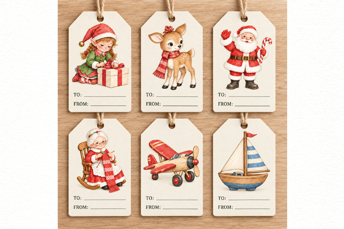 Christmas Watercolor PNG, a Seasonal Illustration by Villa 11 Estudio (Photo 9 of 9)