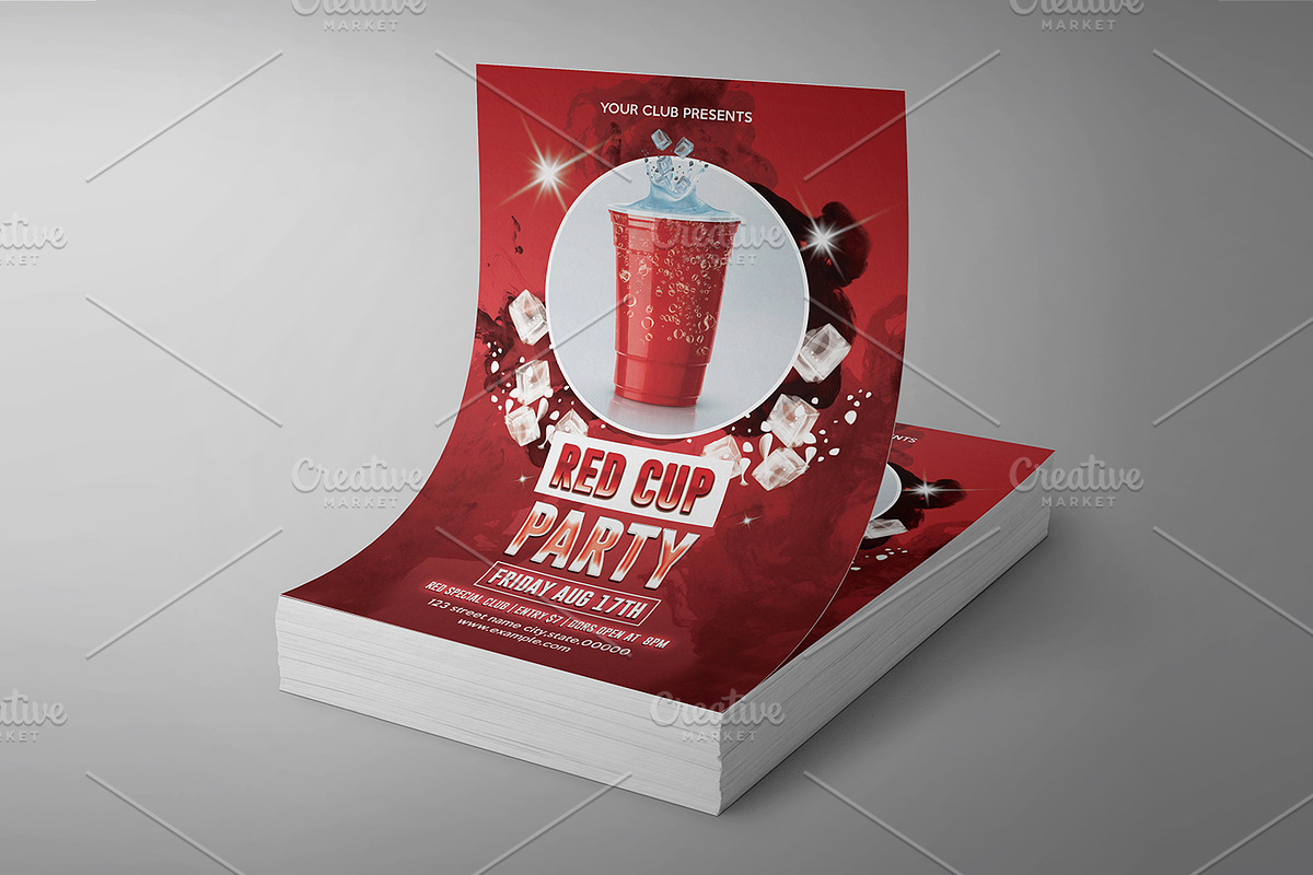 Red Cup Party Flyer preview 2