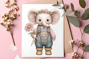 Cute Elephant PNG Clipart, an Animal Illustration by RobertsArt (Thumbnail 5 of 5)