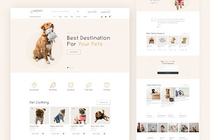 Waggy - Pet Shop Website Template, a HTML Template by TemplatesJungle