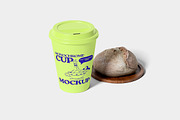 Monochrome Cup Mockup, a Cups & Container Mockup by xavier_studio (Thumbnail 3 of 5)