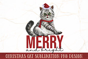Christmas Cat Sublimation Bundle, an Animal Illustration by RossiGalleria (Thumbnail 9 of 11)