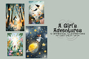 A Girl's Adventures, a Decorative Illustration by Digital Art Creations (Thumbnail 2 of 7)