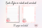 Cute Kittens Stationery Printable, a Stationery Template by Pixels N Bows (Thumbnail 3 of 4)