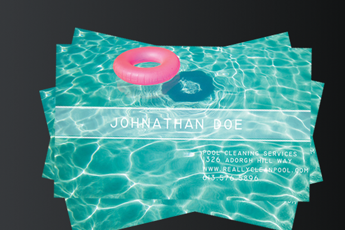 Pool Boy Business Card Template, a Business Card Template by Lago Digital