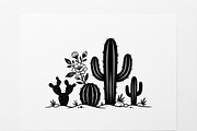 60 Desert Cactus Floral Silhouette, a Seasonal Illustration by Amazin_art (Thumbnail 6 of 24)