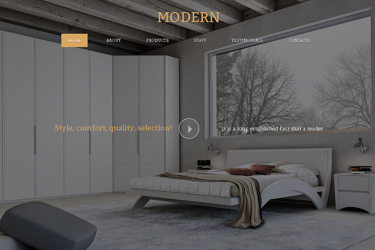 Modern Responsive One Page Theme, a Landing Page Template by IceTemplates (Photo 1 of 3)