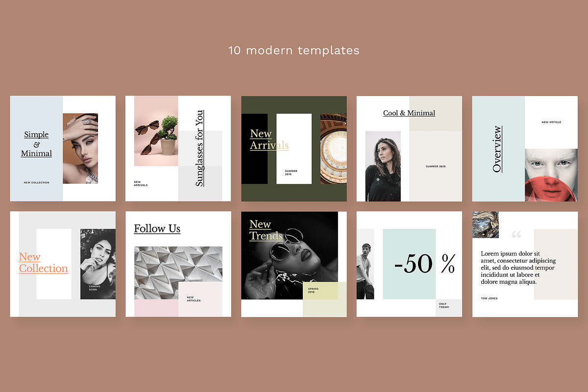Modern Social Media Kit (Vol. 21), a Social Media Template by uispot (Photo 2 of 3)