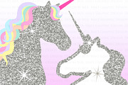Magical Unicorns, Einhorn, Silver, an Illustration by Mia's Graphic Design (Thumbnail 7 of 10)