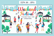 Music band at festival set, a Person Illustration by Wanwiss (Thumbnail 4 of 6)