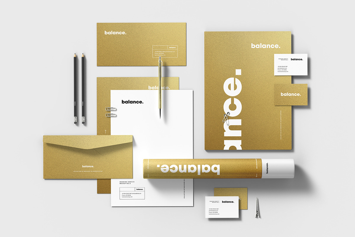 Stationery Branding Mockup 7, a Pens & Pencil Mockup by Yogurt86 (Photo 4 of 14)