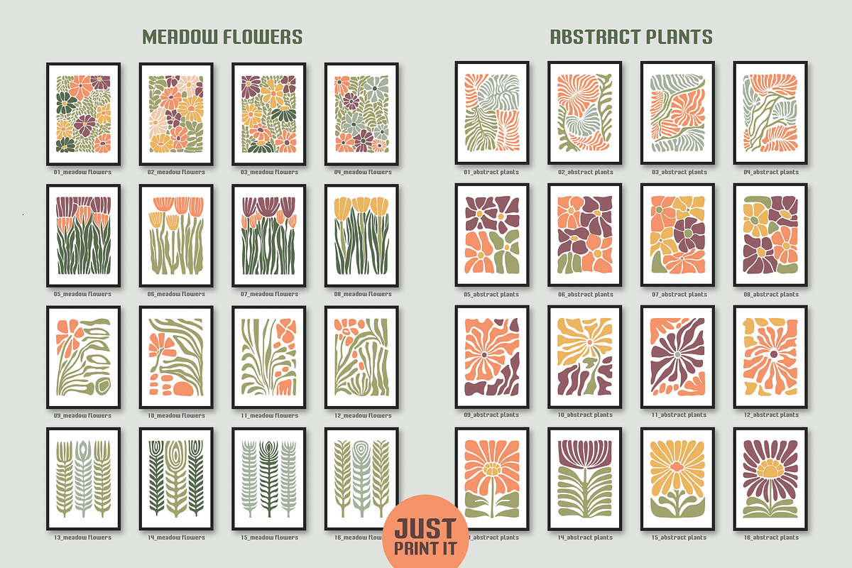 BloomBlocks. 200 Wall Art Posters, a Graphic by Cosmic Store (Photo 6 of 12)