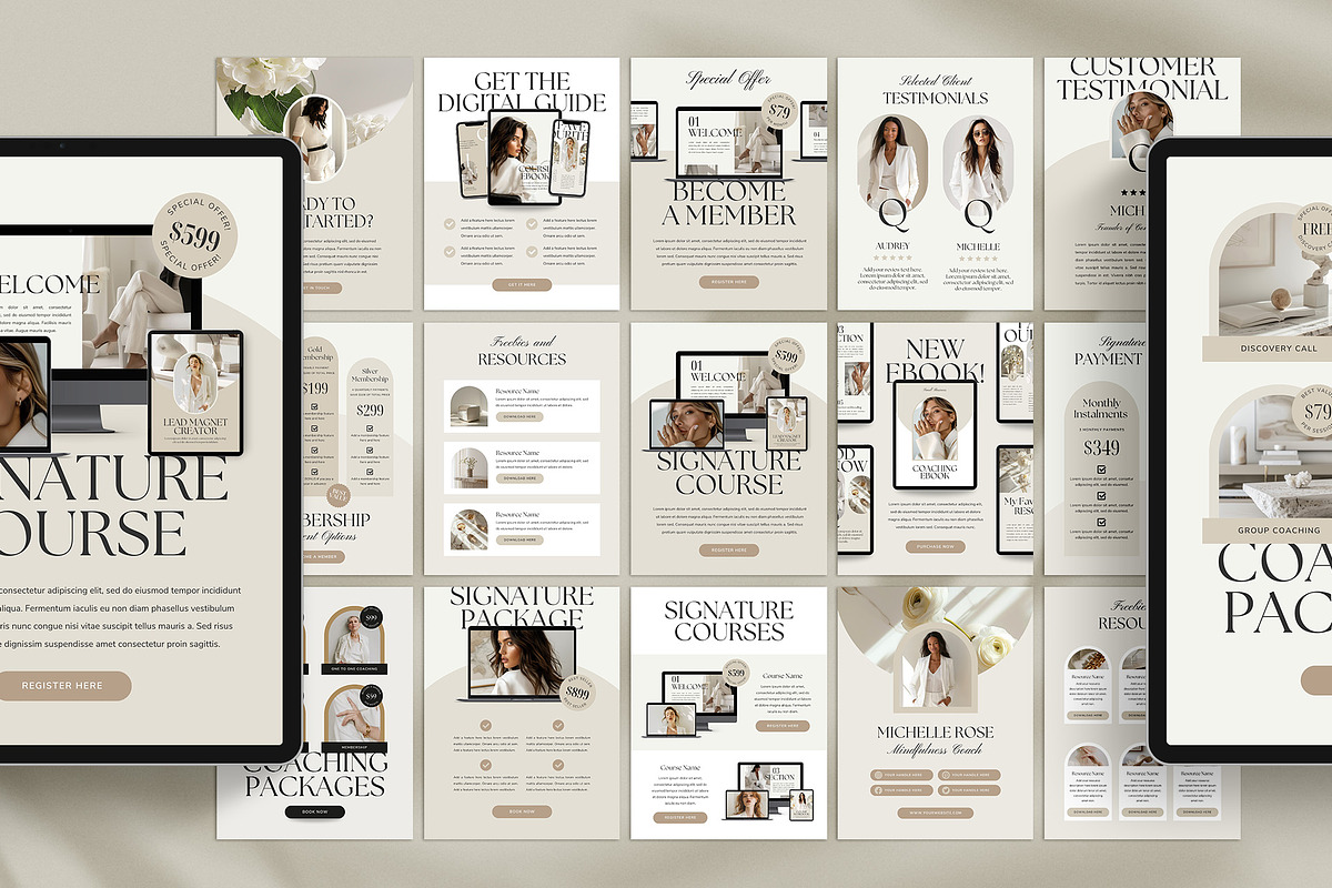 Life Coach Ebook Template Canva, a Brochure Template by Studio Loire (Photo 9 of 9)