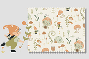Magical Gnomes Pattern Design, a Pattern Graphic by Lady Bruniere Design (Thumbnail 2 of 5)