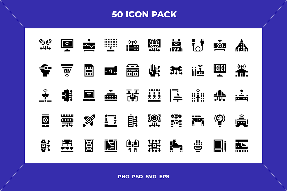 Technology icons, an Outline Icon by Wencory (Photo 1 of 2)