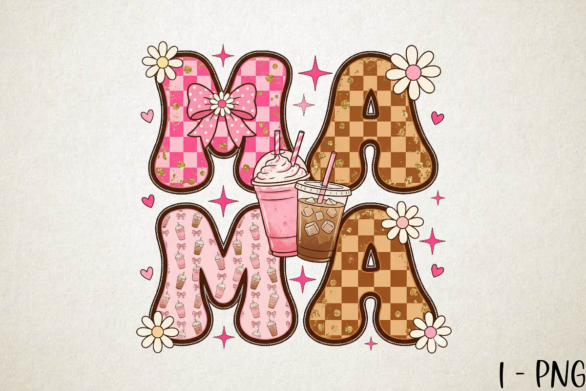 Mother's Day Checkered Mama Iced, a Work Illustration by DreamPrint404 (Photo 1 of 7)