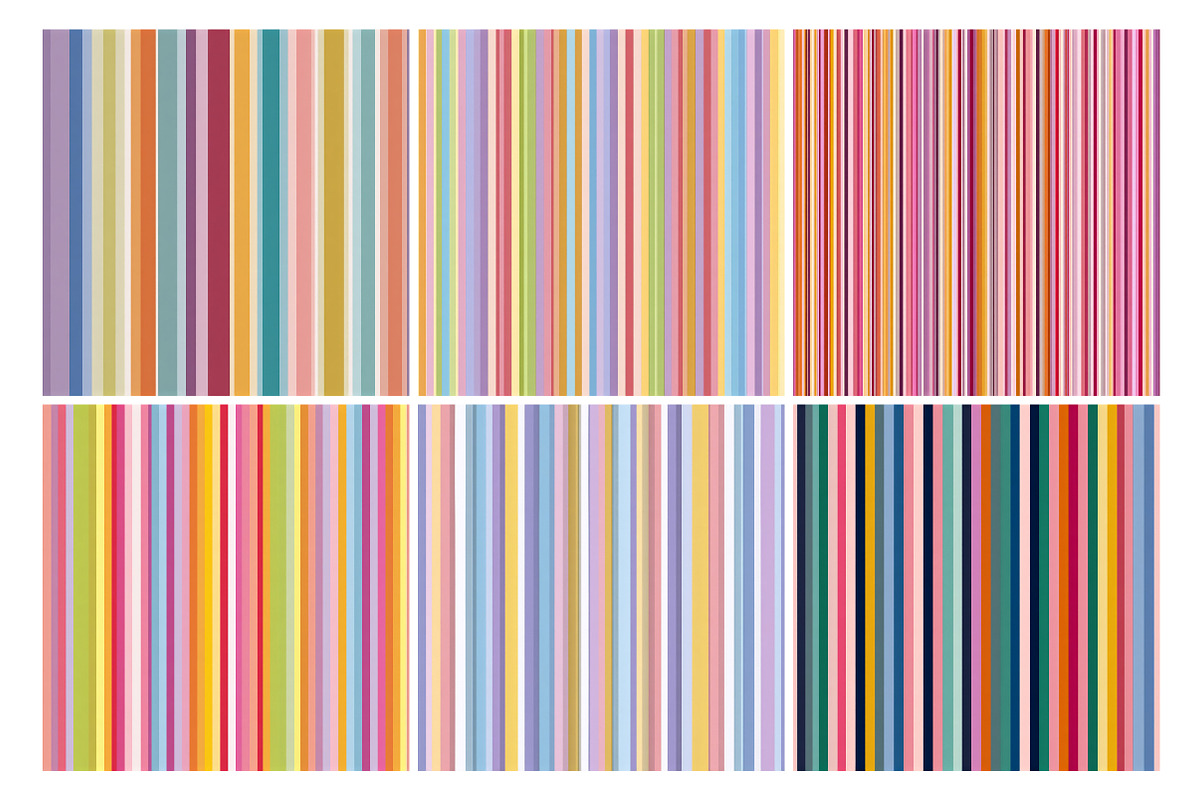 Candy Colors Stripes Digital Paper, an Illustration by Daily.Designs (Photo 4 of 5)