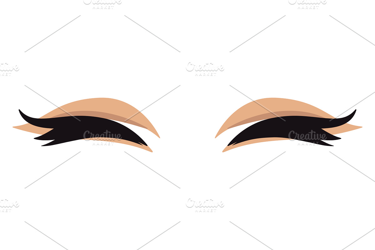 Anime Style Vector Set of Flat Eyes., a Person Illustration by Gomolach (Photo 19 of 25)
