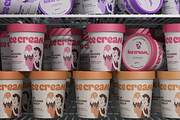 Ice Cream Cup Packaging Mockup, a Cups & Container Mockup by graphicsauce (Thumbnail 1 of 4)