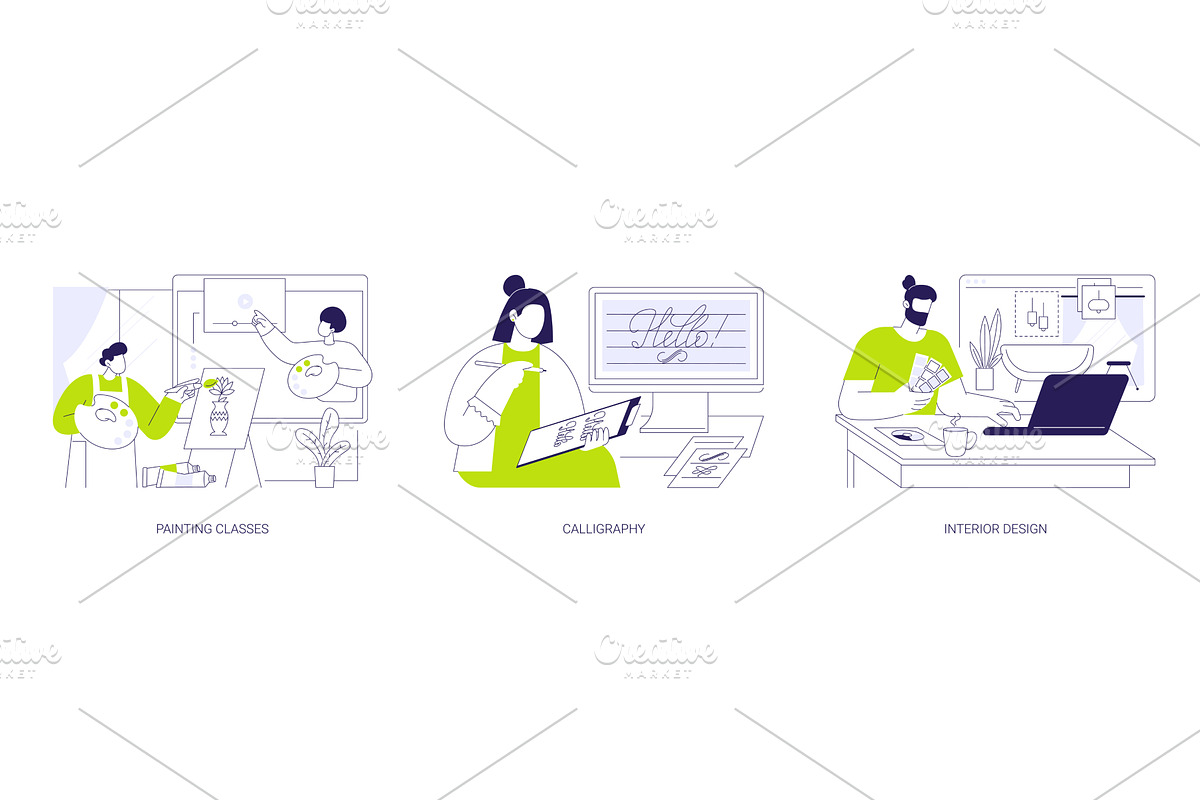 Creativity development isolated, an Education Illustration by Visual Generation