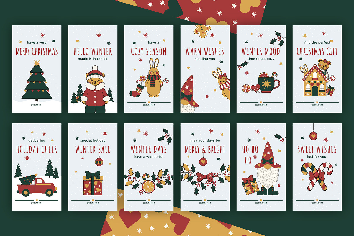 Christmas Instagram Templates, a Social Media Template by Floralis (Photo 3 of 3)